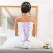 Colorful Corset Lacing on Dress Back
