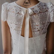 Bodice Topper With Tie in Back