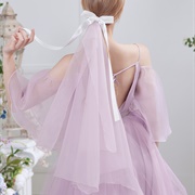 Veil Attached to Bow