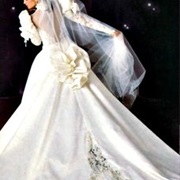 Ruffled Puff on Back of Dress