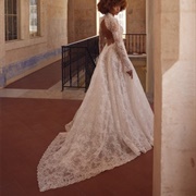 Pointed Train on Wedding Dress