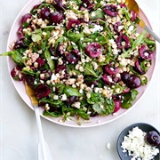 Island Cheese Salad With Grapes and Corn