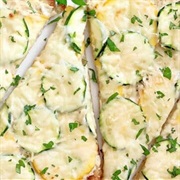 Rosemary Focaccia With Scrambled Eggs and Parmesan
