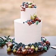Cake Decorated With Sugared Fruits