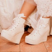 Bridal Wedge Sneakers