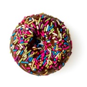 Chocolate Frosted Chocolate Cake With Sprinkles