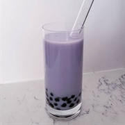 Grape Boba Tea With Sugarplum Boba