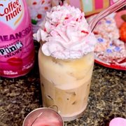 Iced White Chocolate Strawberry Coffee