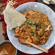 Injera With Potato Stew
