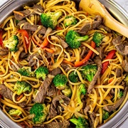 Beef and Celery Noodle Stir-Fry