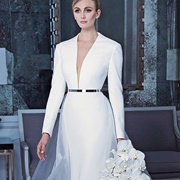 Metallic Belt on Wedding Dress