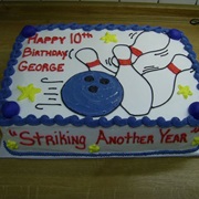 Bowling Birthday Cake