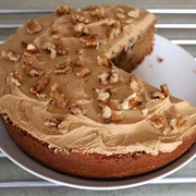 Coffee, Walnut, Raisin Cake