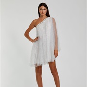 One-Shoulder Trapeze Dress