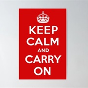 Keep Calm and Carry on Sign