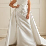 Embellishment Along Ruching Lines