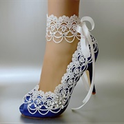 Lace Ankle Cuffs for Wedding