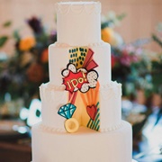 Wedding Cake With Cut-Out Design