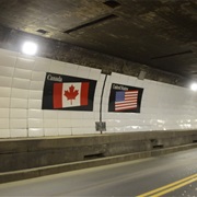 Driving Detroit-Windsor Tunnel