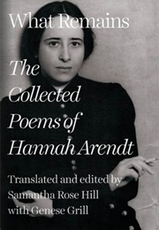 What Remains (Hannah Arendt)