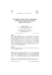 From Milton to Modern Satanism: The History of the Devil & the Dynamics Between Religion & Literatur (Bernd Schipper)