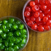 Candied Red and Green Cherries