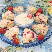 Strawberry Orange Blossom Scone