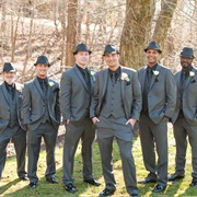 Fedoras on Groomsmen