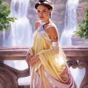 Padme's Yellow-Purple Dress - Star Wars