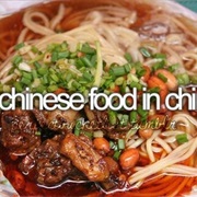 Eat Chinese Food in China