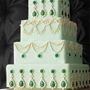 Wedding Cake With Colored Gemstones