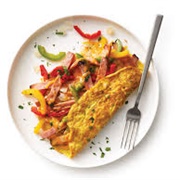 Ham Pepper Cheese Omelette