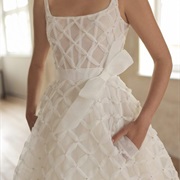 Tulle Lattice on Wedding Dress