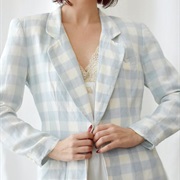 Patterned Blazer Worn by Bride