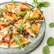 Pizza With Pumpkin Pomodoro Sauce