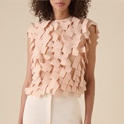 Bodice Made of Small Fabric Strips