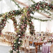 Floral Arch Decor at Wedding