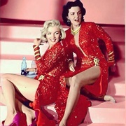 Red Glitter Show Girl Dresses - Gentlemen Prefere Blondes