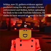 Schelp Being Banned From Roblox for Catching Predators on Roblox