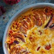 Cheese Baked Falukorv I Creamy Chili Sauce