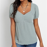 Sweetheart Neck Shirt