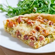 Turkey Ham and Leek Tart