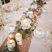 Wedding Table Glitter Runner