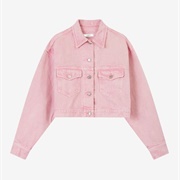 Jeans Jacked Pink Cropped