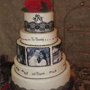 Cake Decorated With Personal Photos