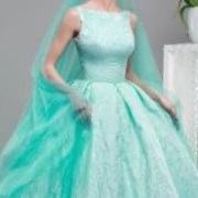 Tiffany Blue Wedding Gown