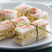 Deviled Egg Finger Sandwich