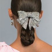 Rhinestone Hair Bow