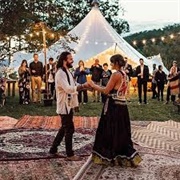 Dance Floor Made of Rugs