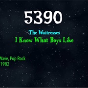 #8769 I Know What Boys Like by the Waitresses